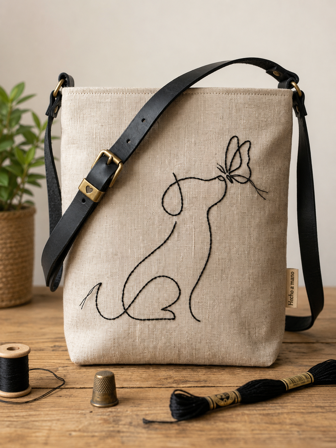 embroidery tote bag